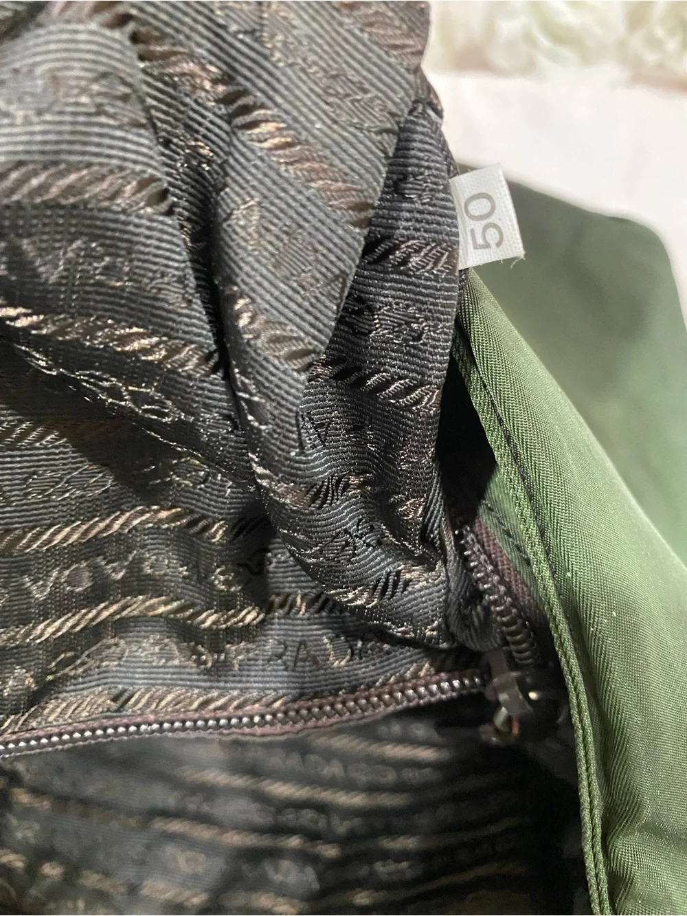 Prada Green Nylon Messenger Bag